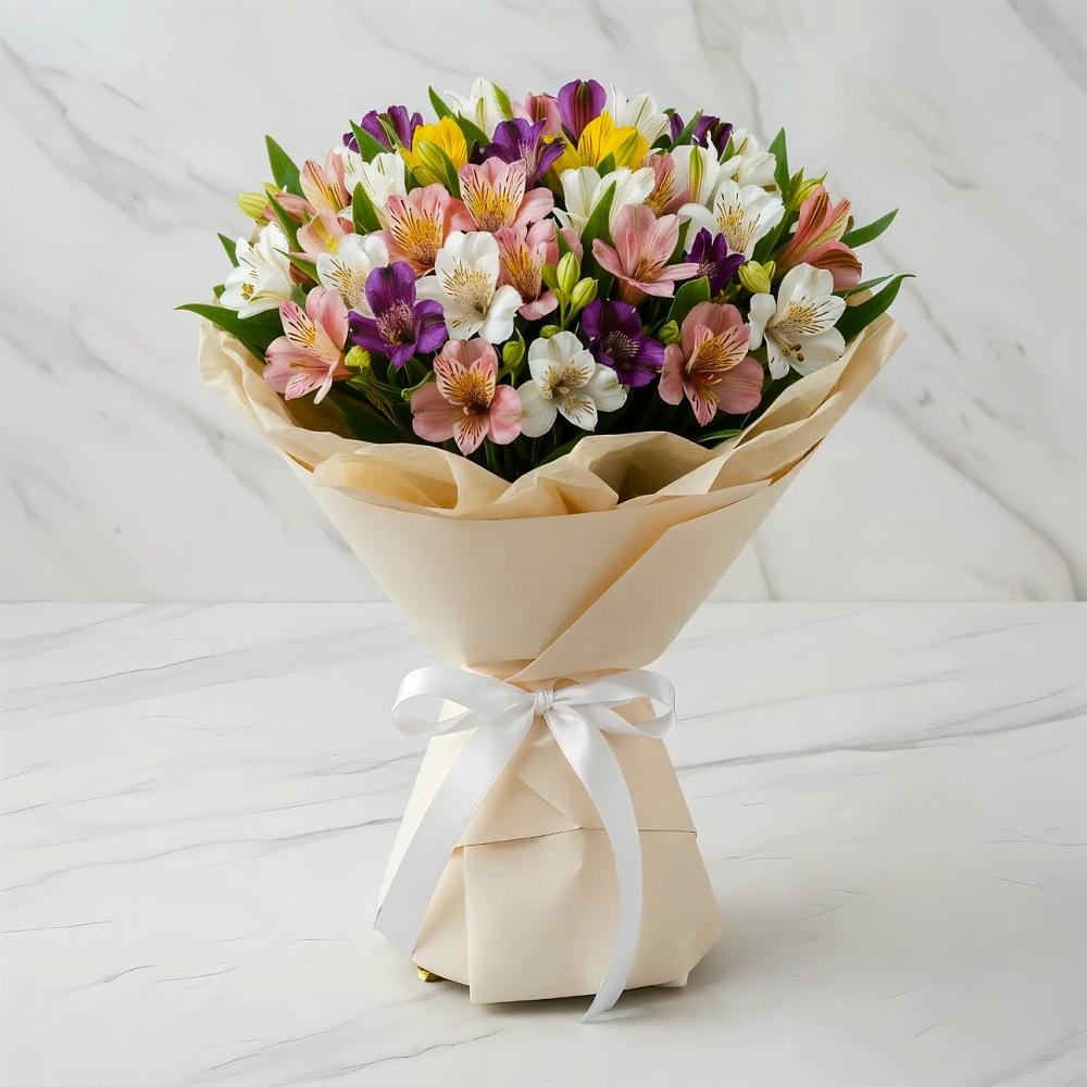 Букет цветов из: Альстромерии в Белице