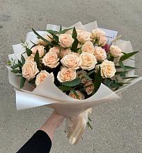 Букет Кремовые розы Латте в Белице