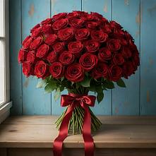 Букет Красные розы Блэк Меджик в Белице