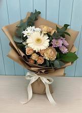 Букет цветов из:  Герберы и Хризантемы #REPLACE_PRED# Белице