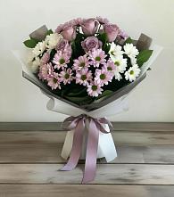Букет цветов из:  Хризантемы и Розы в Белице