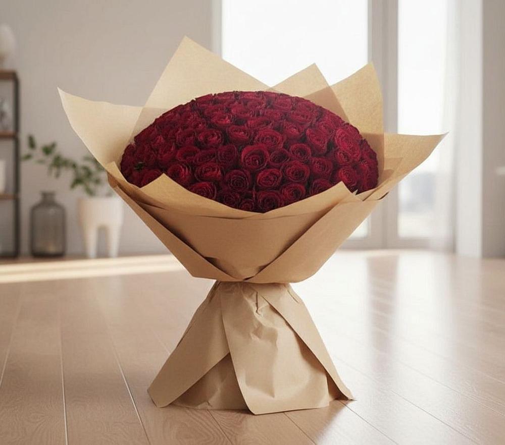 Букет 101 Красная роза в Белице