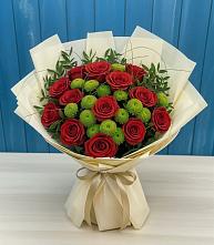 Букет цветов из:  Розы и Хризантемы в Белице