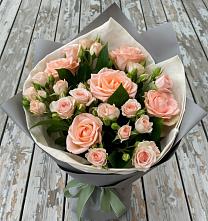 Букет цветов из:  Розы #REPLACE_PRED# Белице