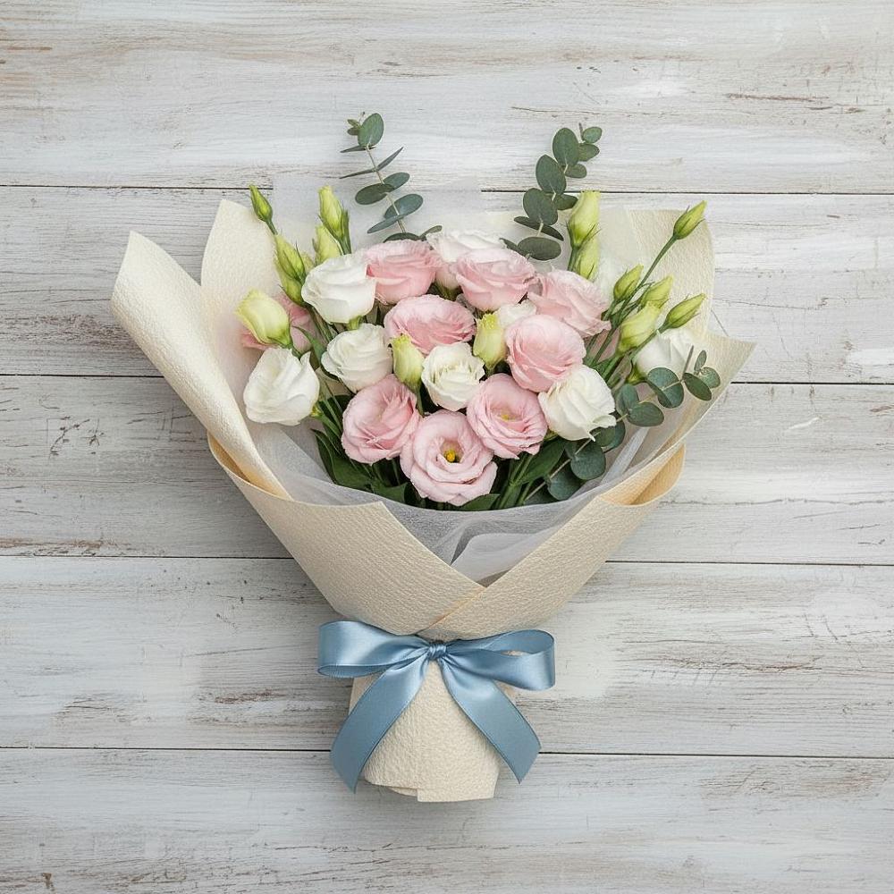 Букет цветов из: Лизиантусы в Белице